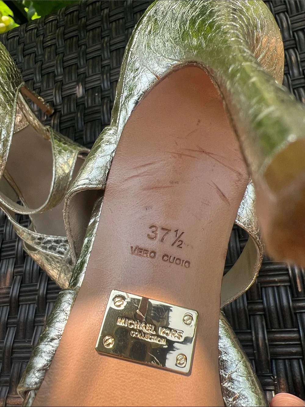 Michael Kors shimmery gold
